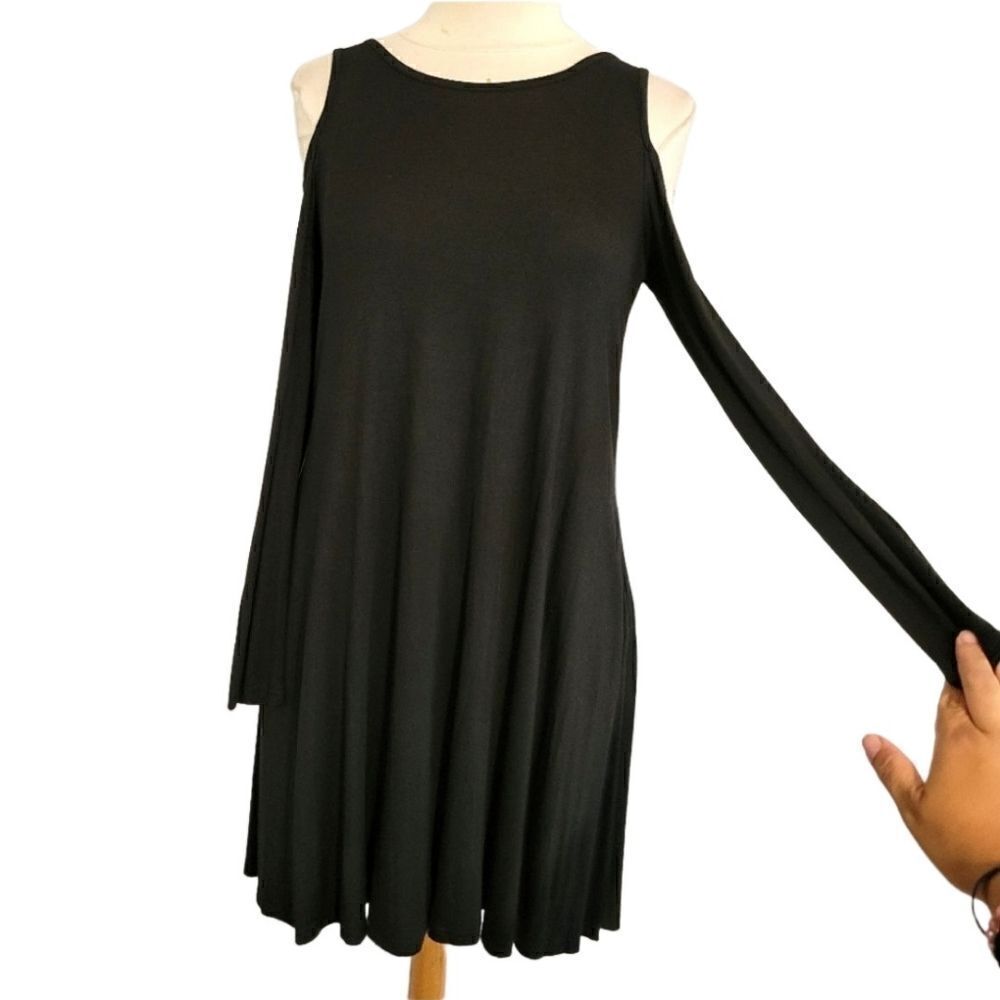 Qixing black simple dress - Picture 3 of 9